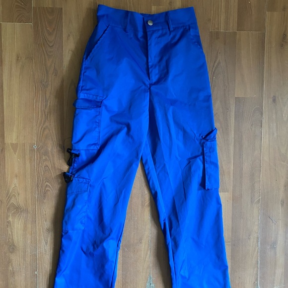 Blue Cargo Pants - Picture 2 of 4